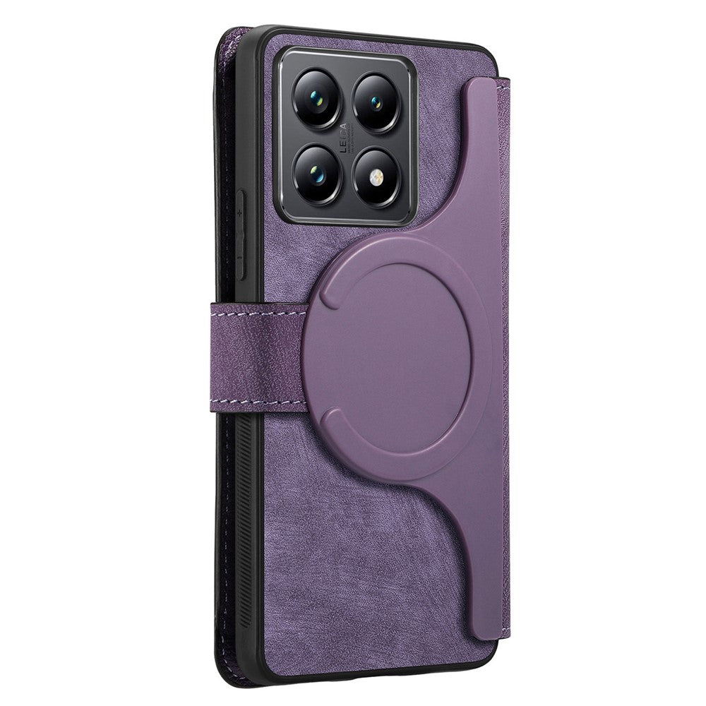 CASENEO For Xiaomi 14T Pro Magnetic Case  Detachable Leather Phone Wallet Cover