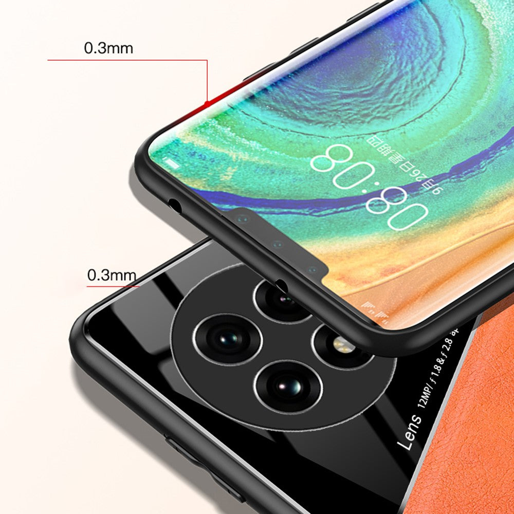 Til OnePlus 13 Cover Læderbelagt PC+TPU Telefonbagside