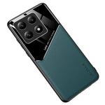 For Xiaomi 14T Case Leather Coated PC+TPU Phone Back Cover