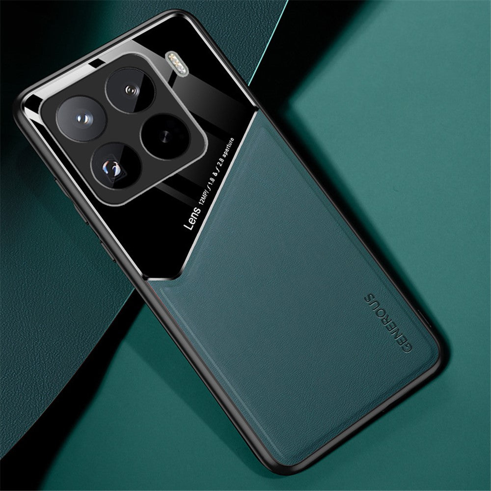 Xiaomi 15 Pro-skal läderbelagt PC+TPU-mobilbaksida