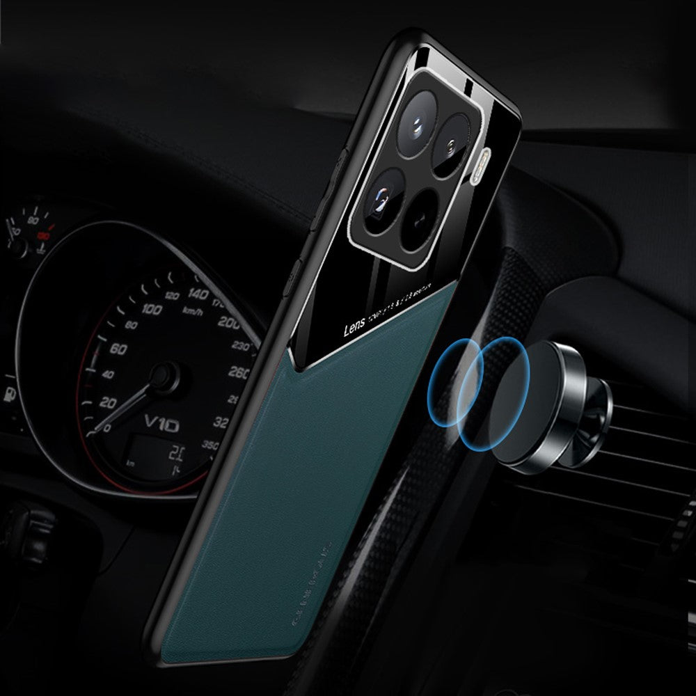 Xiaomi 15 Pro-skal läderbelagt PC+TPU-mobilbaksida
