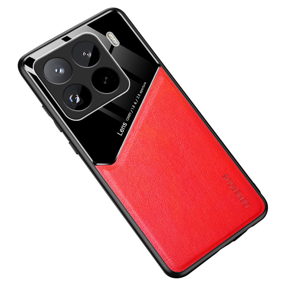 Xiaomi 15 Pro-skal läderbelagt PC+TPU-mobilbaksida