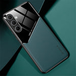Til Samsung Galaxy A36 5G Etui Læderbelagt PC+TPU Telefonbagcover