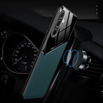 Til Samsung Galaxy A36 5G Etui Læderbelagt PC+TPU Telefonbagcover