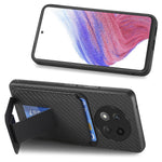 For Honor Magic7 Lite 5G / X9c 5G / X60 Pro 5G Case Card Holder Carbon Fiber Texture Leather Coated TPU Phone Cover