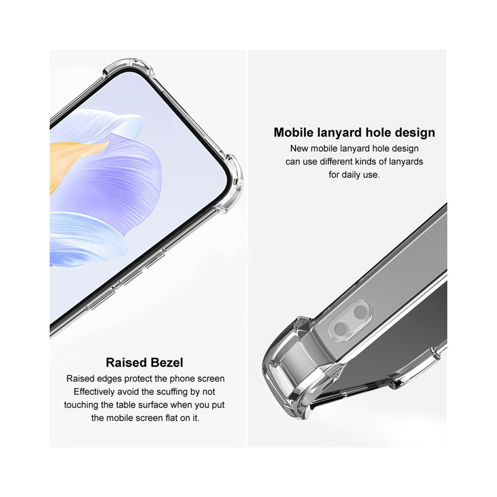 IMAK UX-4-serien til Samsung Galaxy A55 5G Etui Lige Ramme Fire Hjørner Stødabsorberende Klart TPU Cover