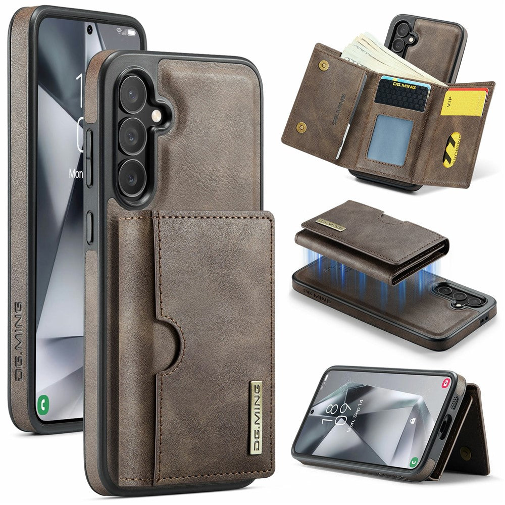 DG.MING M6-serien för Samsung Galaxy S24+ Magnetiskt plånboksfodral PU + PC + TPU-mobilskal