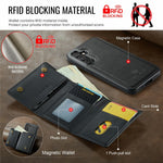 DG.MING M6-serien til Samsung Galaxy S24 FE Etui Magnetisk pung PU + PC + TPU telefoncover