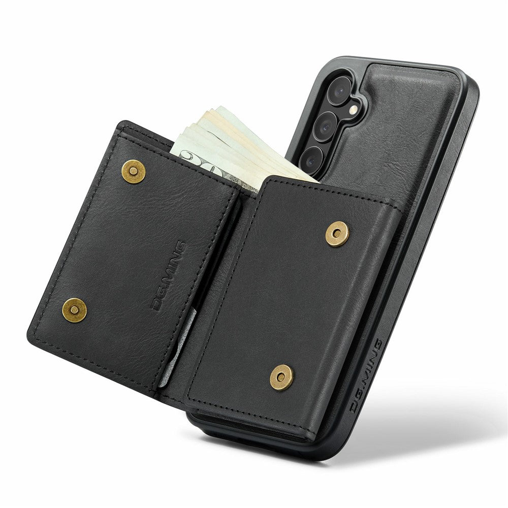 DG.MING M6-serien til Samsung Galaxy S24 FE Etui Magnetisk pung PU + PC + TPU telefoncover