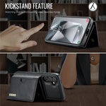 DG.MING M6-serien til Samsung Galaxy S24 FE Etui Magnetisk pung PU + PC + TPU telefoncover