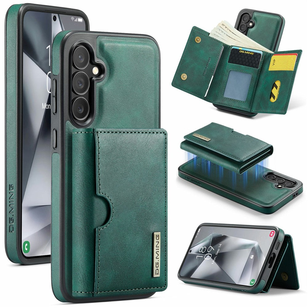 DG.MING M6-serien til Samsung Galaxy S24 FE Etui Magnetisk pung PU + PC + TPU telefoncover