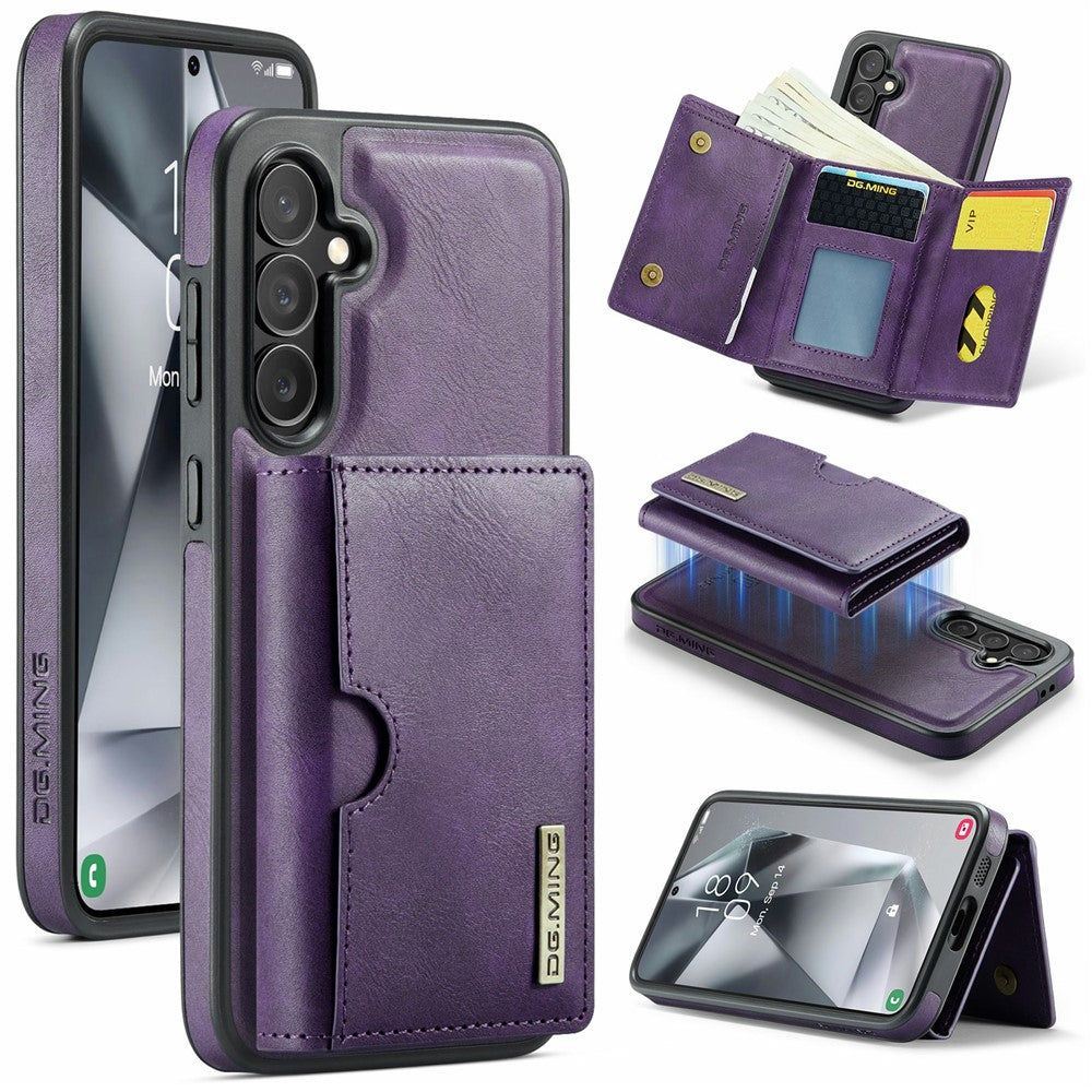 DG.MING M6-serien til Samsung Galaxy S24 FE Etui Magnetisk pung PU + PC + TPU telefoncover