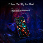 For Samsung Galaxy A56 5G Case Call Flash Series Pattern Printing Tempered Glass + TPU Combo Phone Case