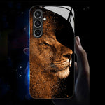 For Samsung Galaxy A56 5G Case Call Flash Series Pattern Printing Tempered Glass + TPU Combo Phone Case