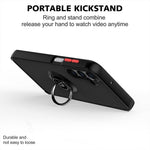 Til Samsung Galaxy A16 5G / 4G Cover PC + TPU Ring Kickstand Anti Drop Telefonbagcover