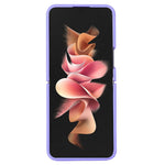 For Samsung Galaxy Z Flip3 5G Liquid Silicone Phone Case Drop-proof Folding Protective Cover with Finger Ring Holder