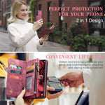 CASEME For Samsung Galaxy S25+ Phone Cases 008 Leather Cover with Detachable Wallet and Strap