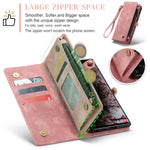 CASEME For Samsung Galaxy S25 Ultra Phone Cases  008 Leather Cover with Detachable Wallet and Strap