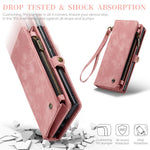 CASEME For Samsung Galaxy S25 Ultra Phone Cases  008 Leather Cover with Detachable Wallet and Strap