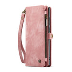 CASEME For Samsung Galaxy S25 Ultra Phone Cases  008 Leather Cover with Detachable Wallet and Strap