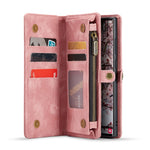CASEME For Samsung Galaxy S25 Ultra Phone Cases  008 Leather Cover with Detachable Wallet and Strap