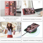 CASEME For Samsung Galaxy S25 Ultra Phone Cases  008 Leather Cover with Detachable Wallet and Strap
