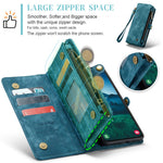 CASEME For Samsung Galaxy S25 Phone Cases  008 Leather Cover with Detachable Wallet and Strap