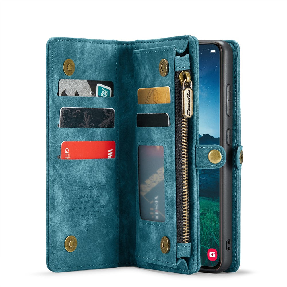 CASEME For Samsung Galaxy S25 Phone Cases  008 Leather Cover with Detachable Wallet and Strap