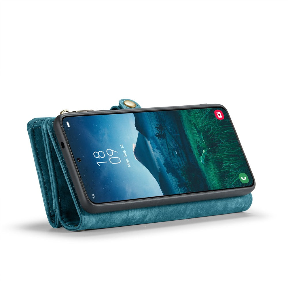 CASEME For Samsung Galaxy S25 Phone Cases  008 Leather Cover with Detachable Wallet and Strap