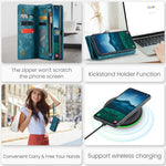 CASEME For Samsung Galaxy S25 Phone Cases  008 Leather Cover with Detachable Wallet and Strap