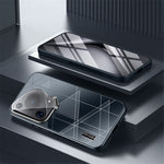 For Huawei Pura 70 Ultra Case Glass Lens Guard Kickstand TPU + PC Phone Back Cover