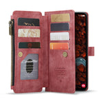 CASEME Til Samsung Galaxy S25+ Telefoncovers med Rem C30 Lynlås Flere Kortlommer PU Læder Cover