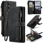 CASEME For Samsung Galaxy S25+ Phone Cases with Strap  C30 Zipper Multiple Card Holder PU Leather Cover