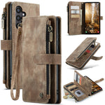 CASEME Til Samsung Galaxy S25+ Telefoncovers med Rem C30 Lynlås Flere Kortlommer PU Læder Cover