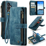 CASEME Til Samsung Galaxy S25+ Telefoncovers med Rem C30 Lynlås Flere Kortlommer PU Læder Cover