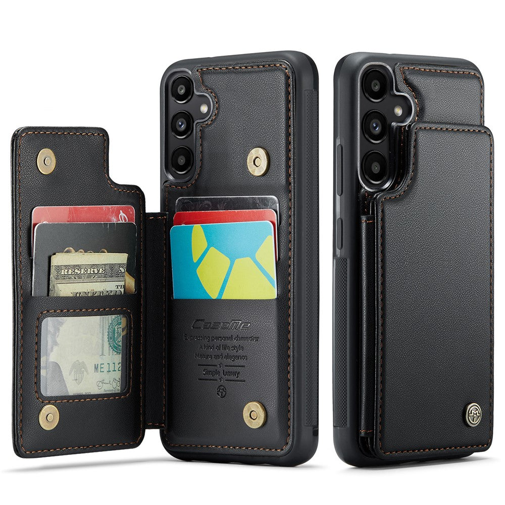 CASEME til Samsung Galaxy A36 5G Telefoncover C22 Læder Bagcover med RFID Blokerende Kortpladser