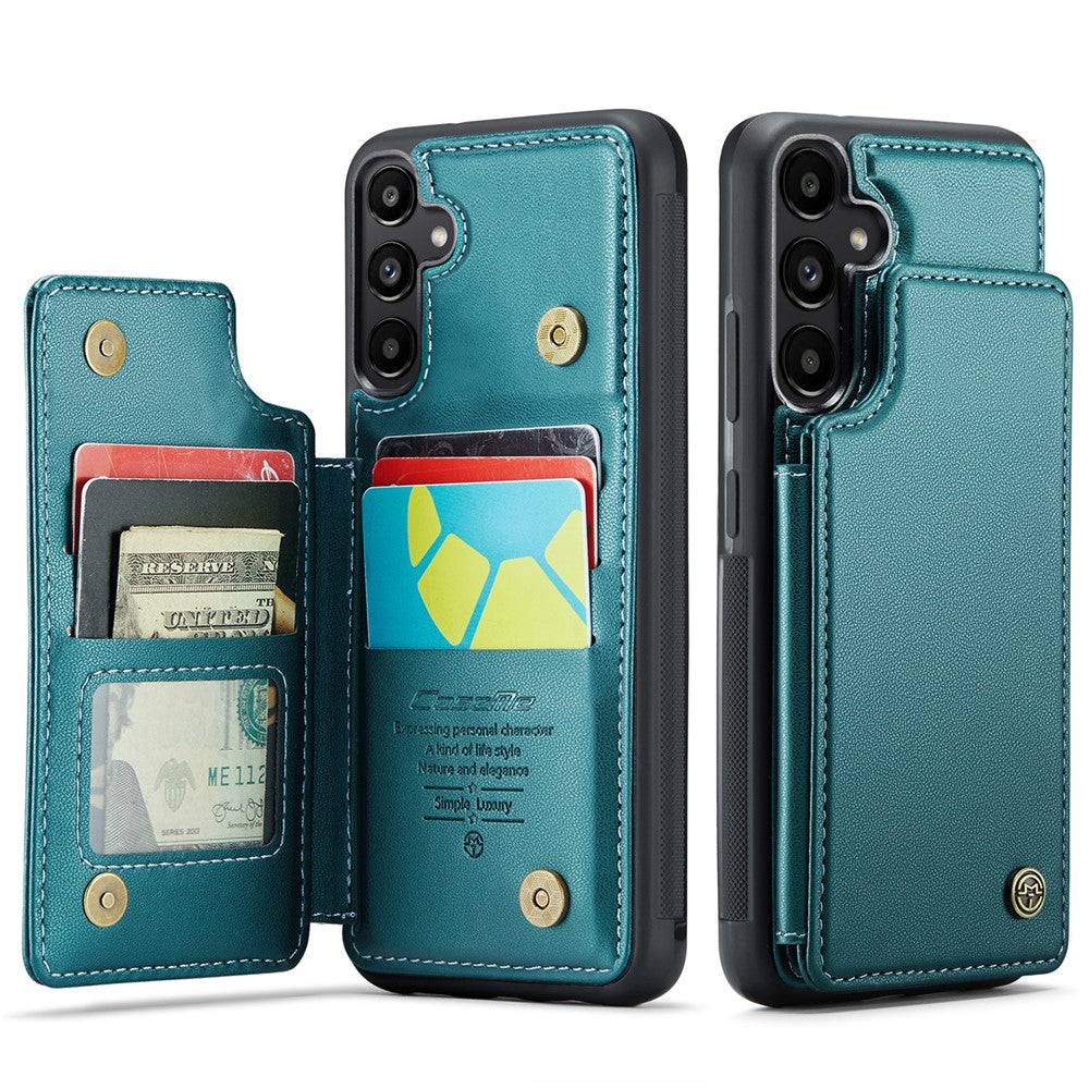 CASEME til Samsung Galaxy A36 5G Telefoncover C22 Læder Bagcover med RFID Blokerende Kortpladser