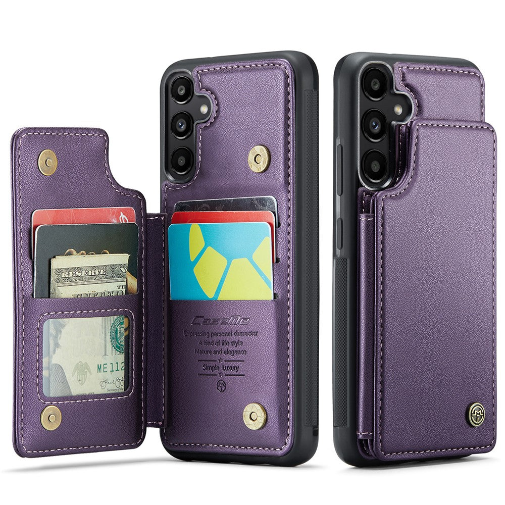 CASEME til Samsung Galaxy A36 5G Telefoncover C22 Læder Bagcover med RFID Blokerende Kortpladser