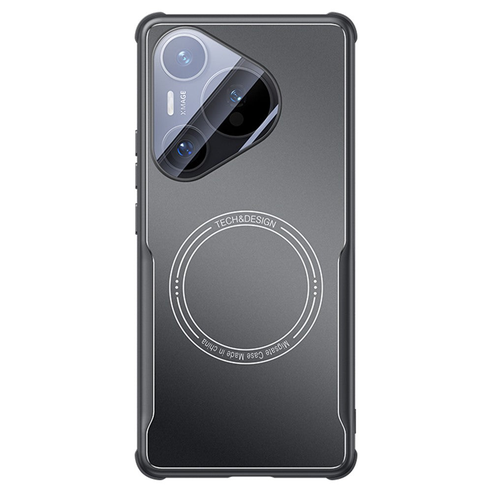 For Huawei Pura 70 Pro / 70 Pro+ Case TPU Frame Metal Back Panel Phone Cover Built In Glass Lens Film