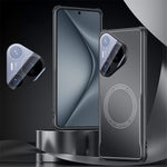 For Huawei Pura 70 Pro / 70 Pro+ Case TPU Frame Metal Back Panel Phone Cover Built In Glass Lens Film