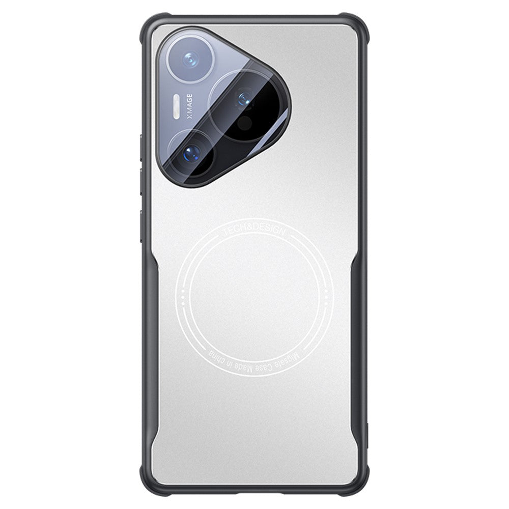 For Huawei Pura 70 Pro / 70 Pro+ Case TPU Frame Metal Back Panel Phone Cover Built In Glass Lens Film