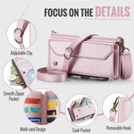 CASEME For Samsung Galaxy S25+ Leather Case C36 Zipper Multiple Card Slots Phone Cover with Straps