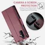 CASEME For Samsung Galaxy A26 5G Leather Case 023 RFID Blocking 3 Card Slot Mobile Cover