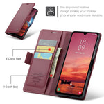 CASEME For Samsung Galaxy A26 5G Leather Case 023 RFID Blocking 3 Card Slot Mobile Cover