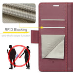 CASEME For Samsung Galaxy A26 5G Leather Case 023 RFID Blocking 3 Card Slot Mobile Cover