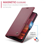 CASEME For Samsung Galaxy A26 5G Leather Case 023 RFID Blocking 3 Card Slot Mobile Cover