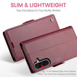 CASEME For Samsung Galaxy A26 5G Leather Case 023 RFID Blocking 3 Card Slot Mobile Cover