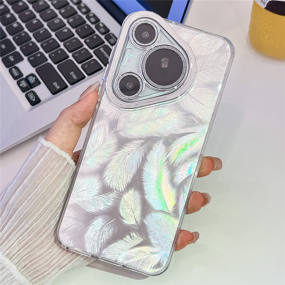 Huawei Pura 70-etui med IMD-design, stødsikkert hybridmobilcover og glaslinsefilm