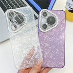 Huawei Pura 70 Pro-skal IMD-design, stötsäkert hybridmobilskal med glaslinsfilm