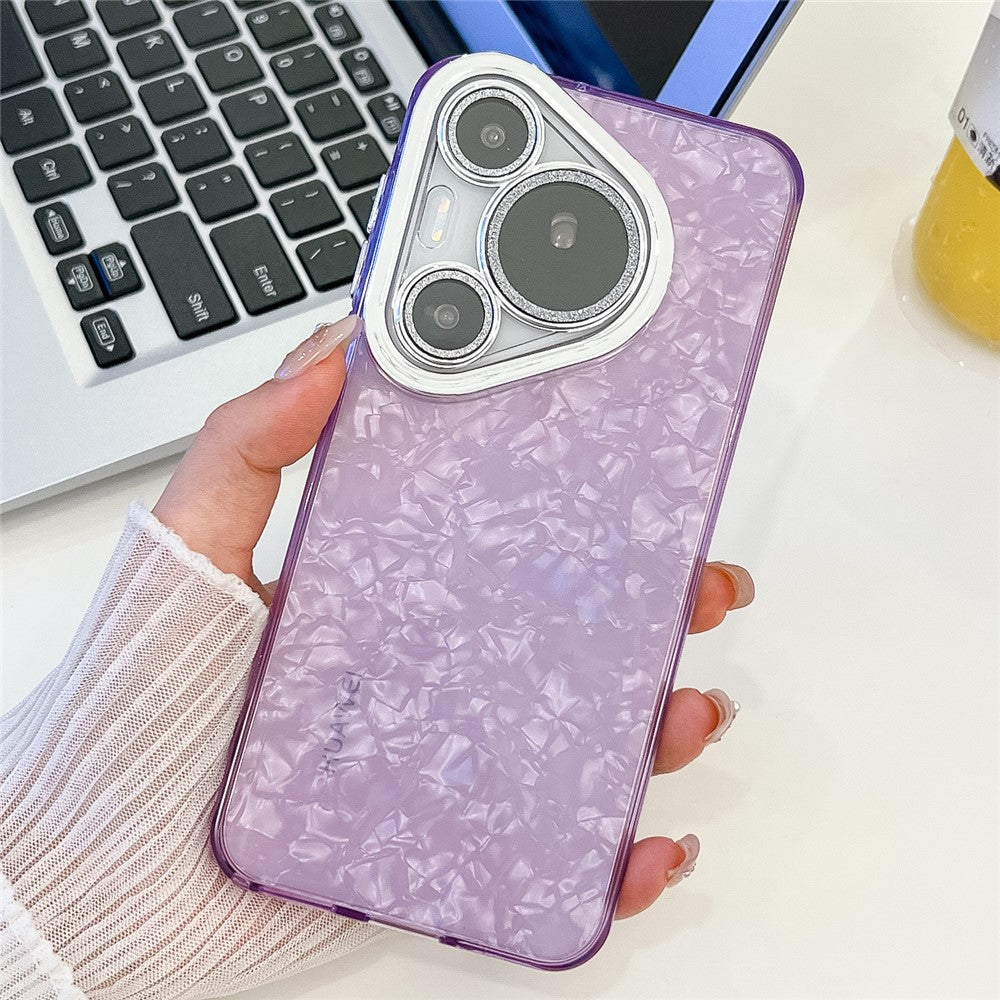 Huawei Pura 70 Pro-skal IMD-design, stötsäkert hybridmobilskal med glaslinsfilm